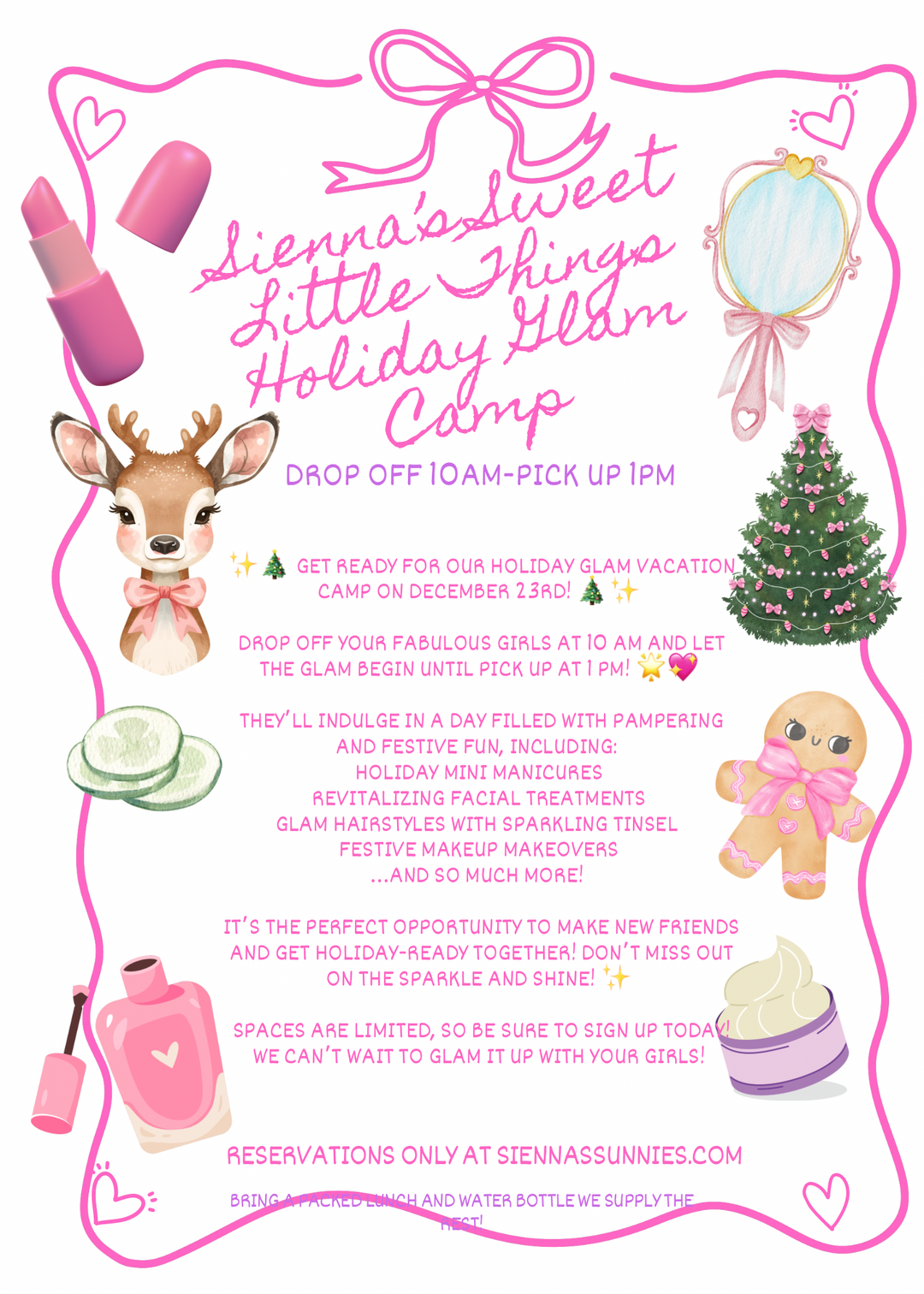 12/23 Holiday Glam Vacation Camp