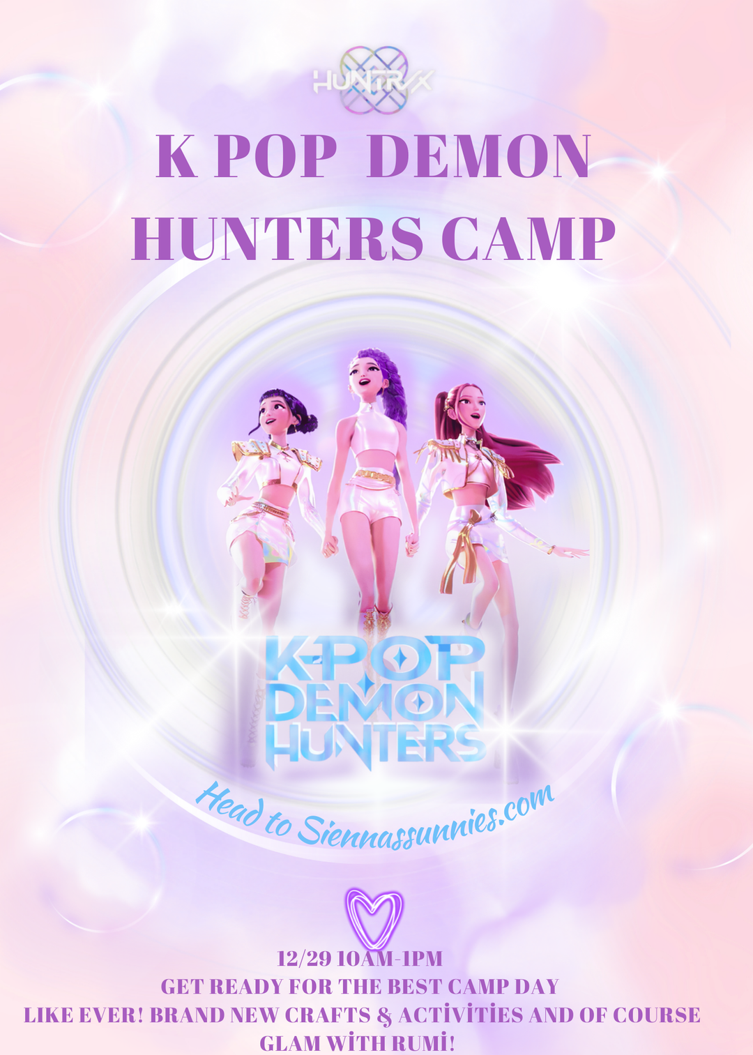 12/29 K Pop Demon Hunters Camp