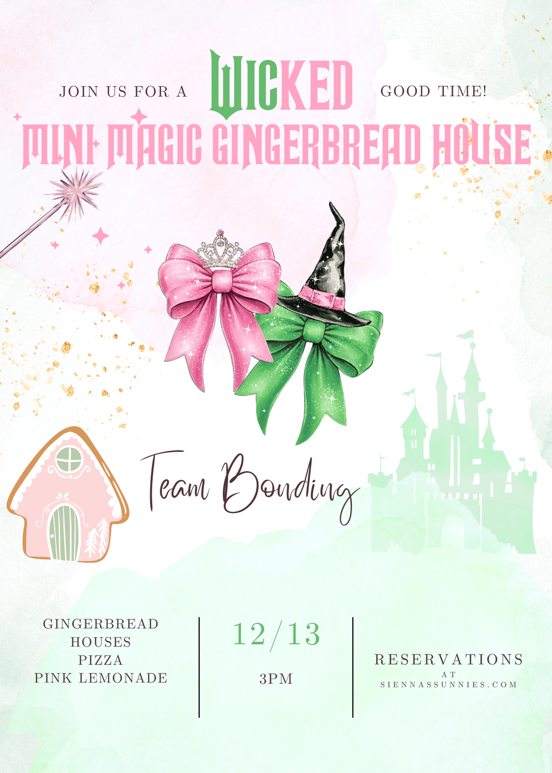 CDA Mini Magic Cheer Bonding Private Ginger Bread House Event