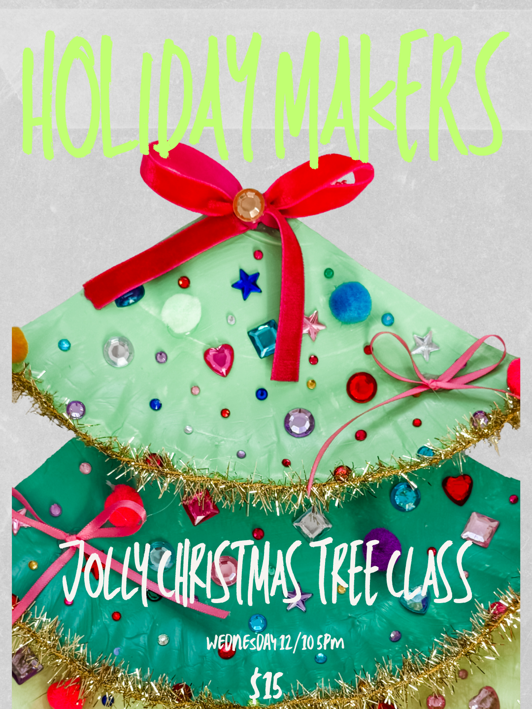 12/10 5pm After School Holiday Craft Workshop