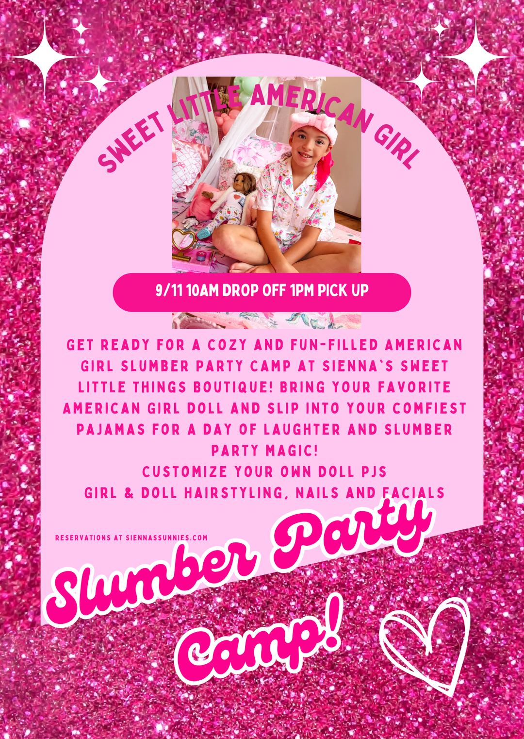 9/11 Vacation Camp: American Girl Slumber Party Camp