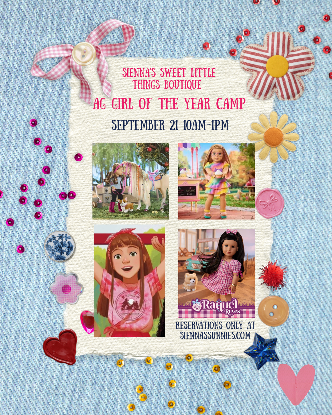 9/21  Vacation Camp: American Girl Of The Year Camp