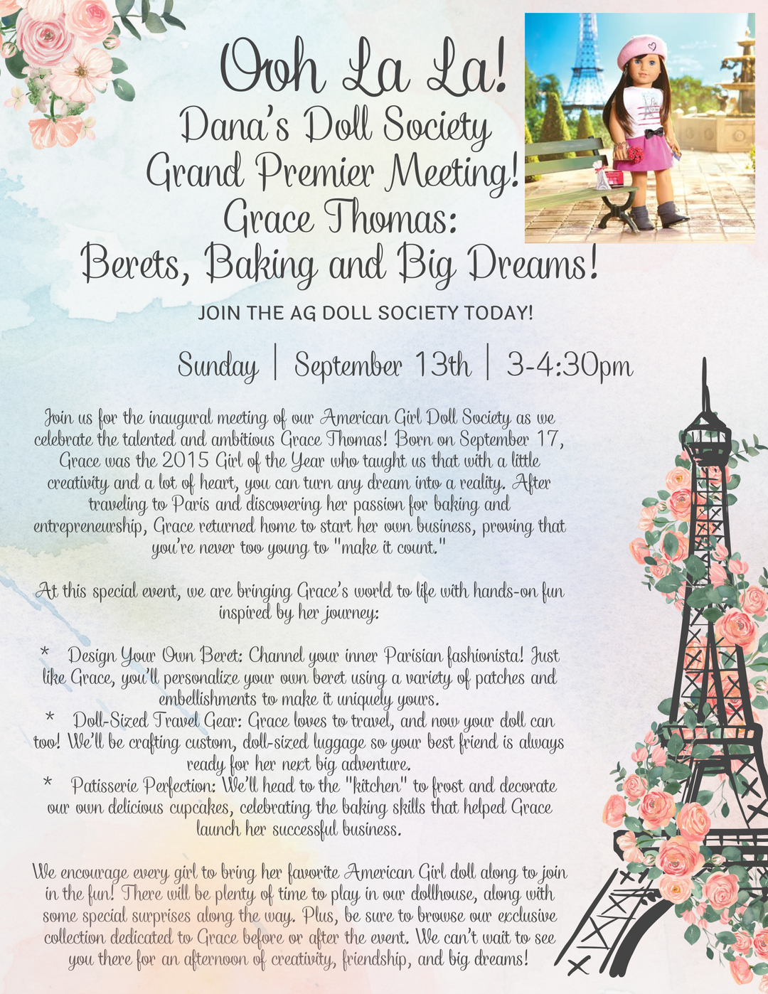 Dana’s Sweet Little Doll Society for Girls Who Love American Girl Dolls