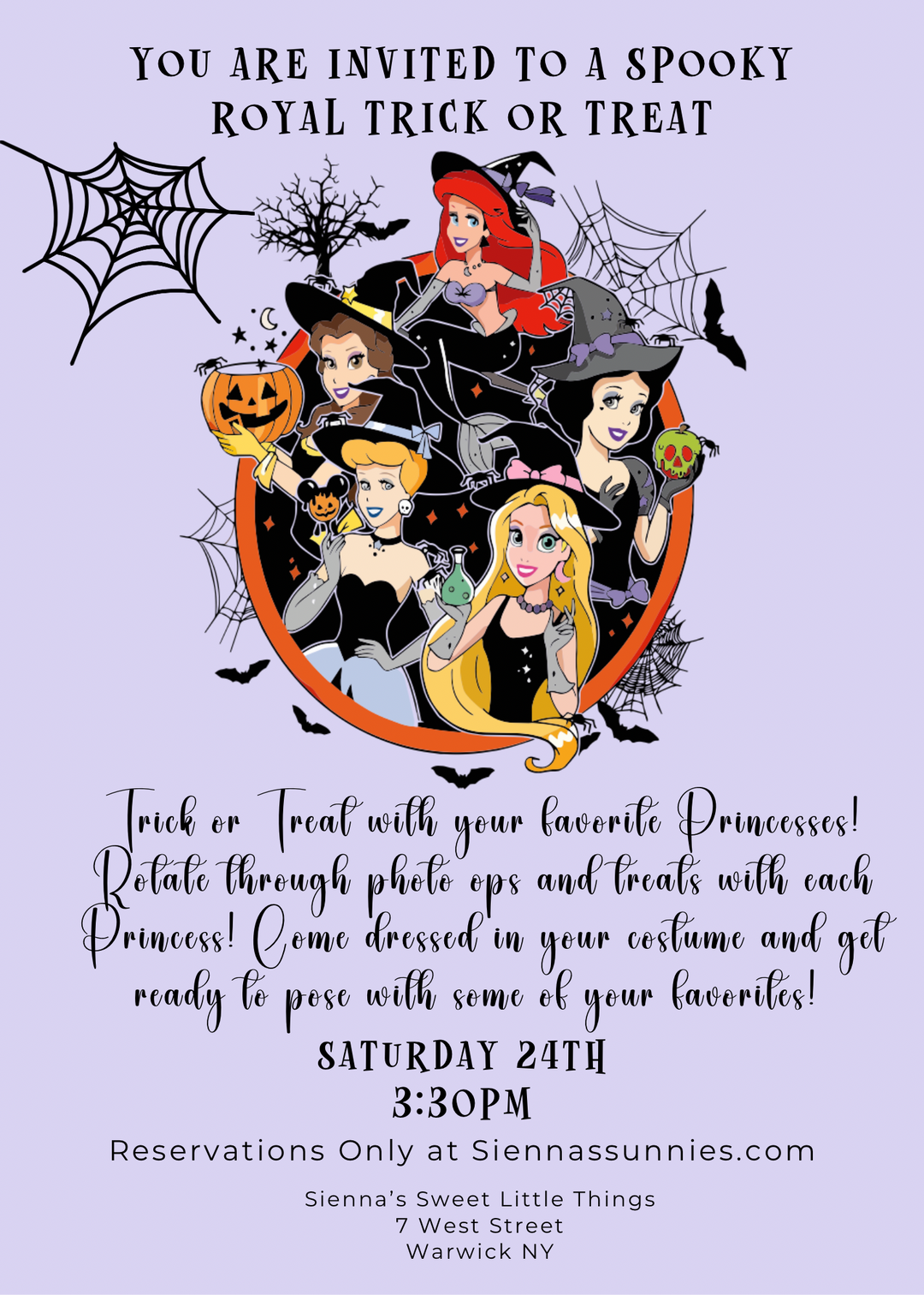 10/24 3:30pm Princess Trick or Treat