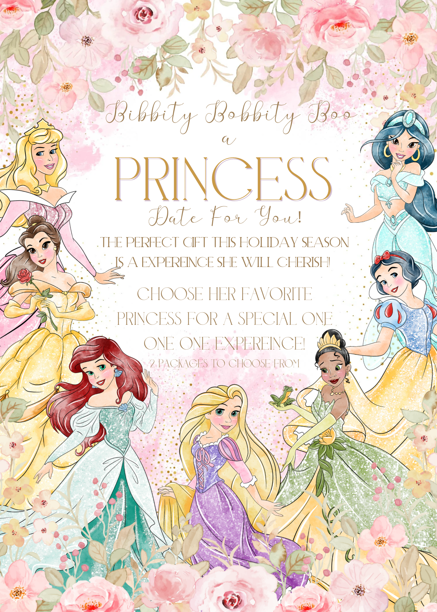 Princess character options for tea date in Hudson valley, ny