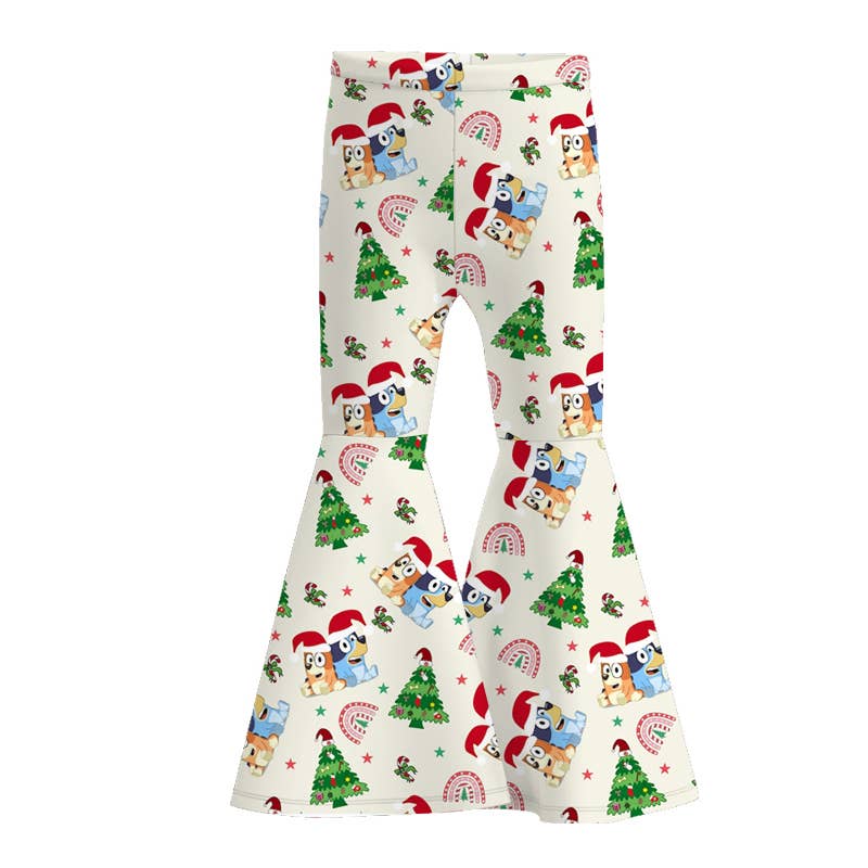 Christmas printed bell pant Kids Christmas bell Bottoms: PNG40797 / 8-9Y