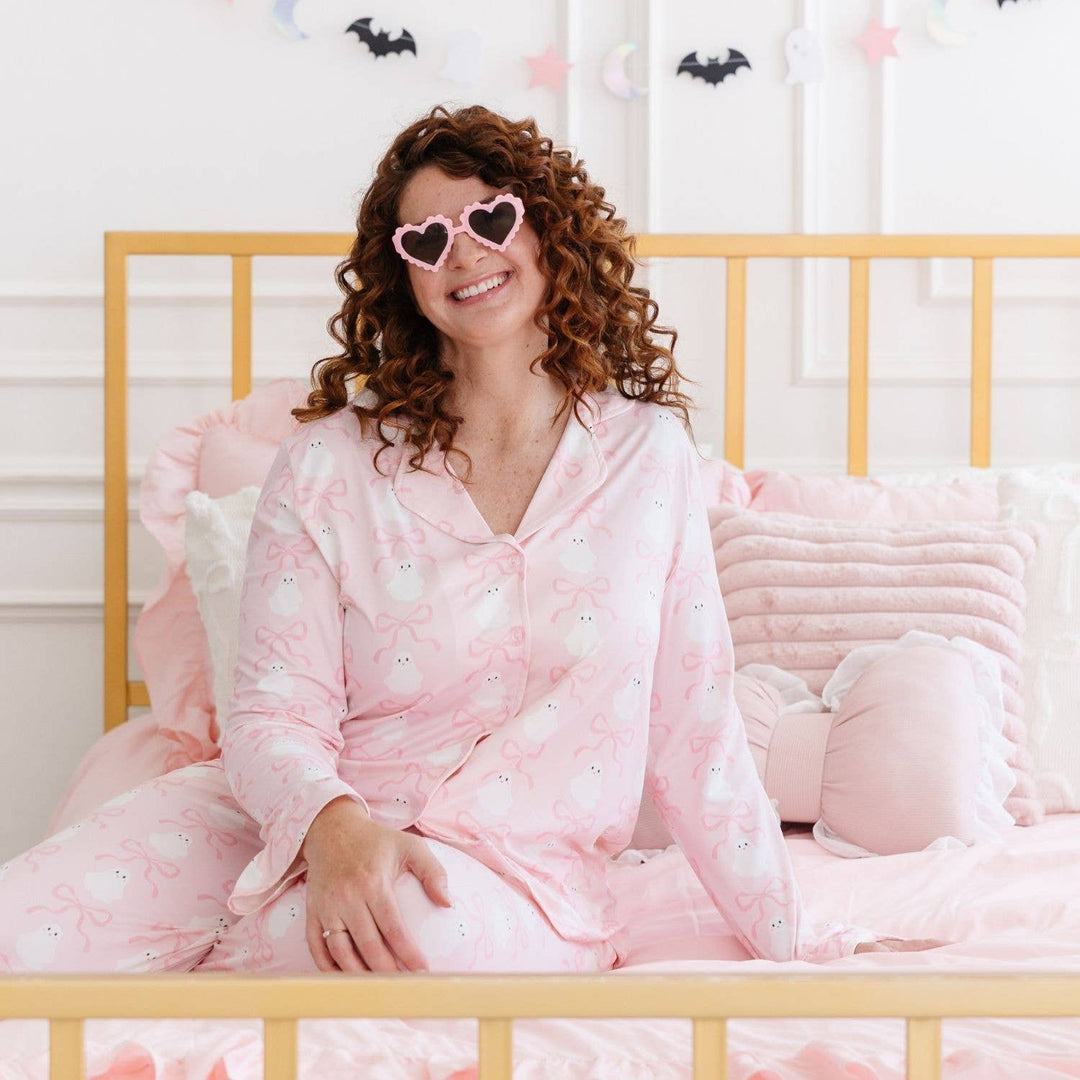 Coquette Ghost Halloween Women's Lounge Set - Mommy and Me