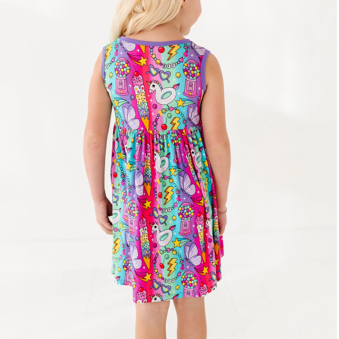Rocket Lion Skater Dress: 3T