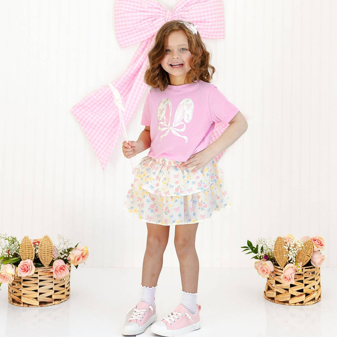 Sweet Floral Skort - Kids Boutique Clothing
