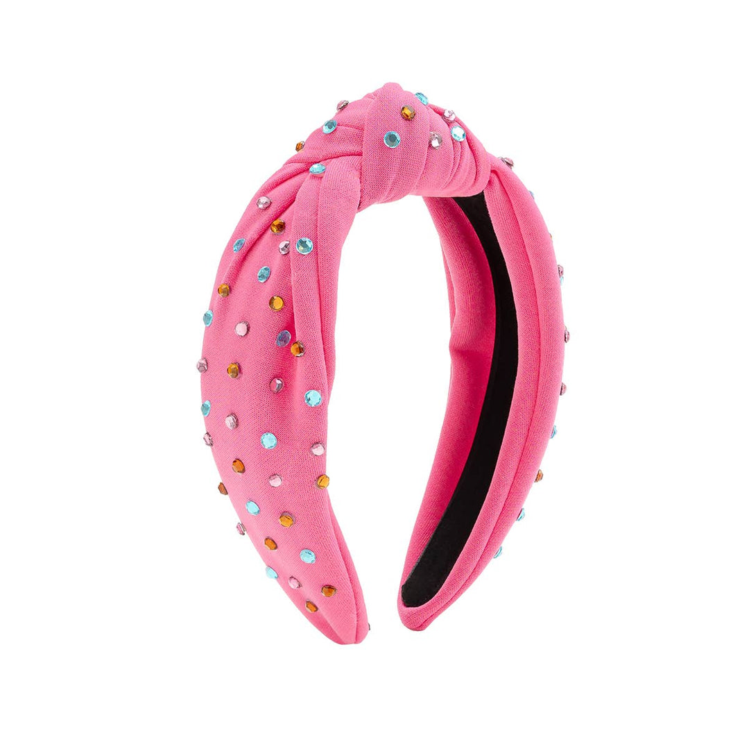 Raspberry Rhinestone Headband - Kids Hair Accessories