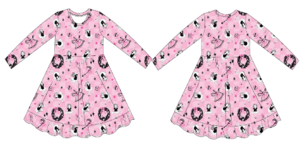 PRE-ORDER ELOISE HOLIDAY BALLET DREAM RUFFLE NIGHT DRESS