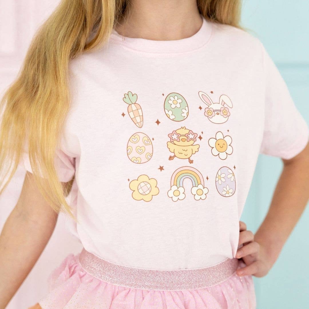 Groovy Chick Easter Short Sleeve T-Shirt - Ballet - Kids: 4T