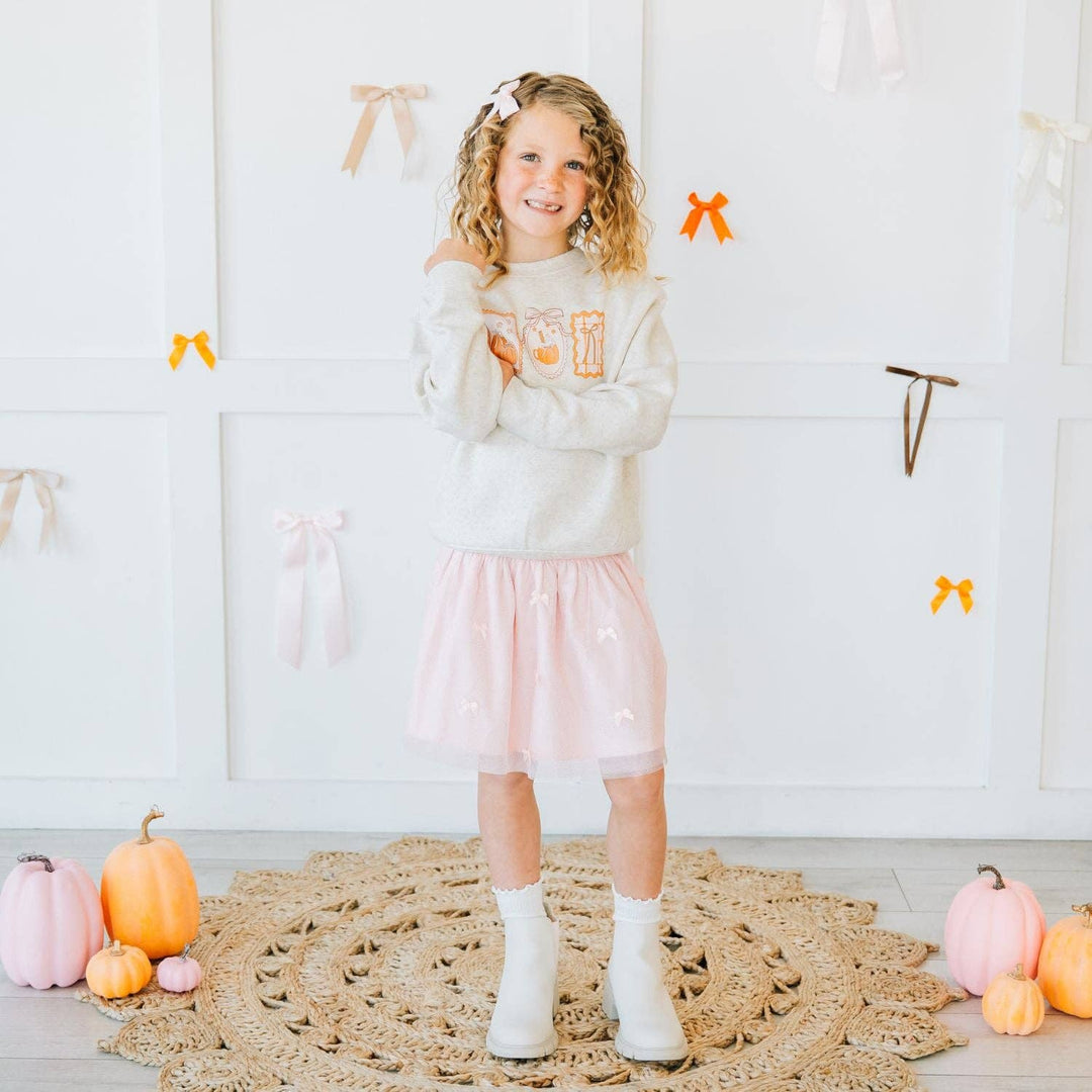 Pumpkin Cameo Sweatshirt - Kids Clothing - Fall