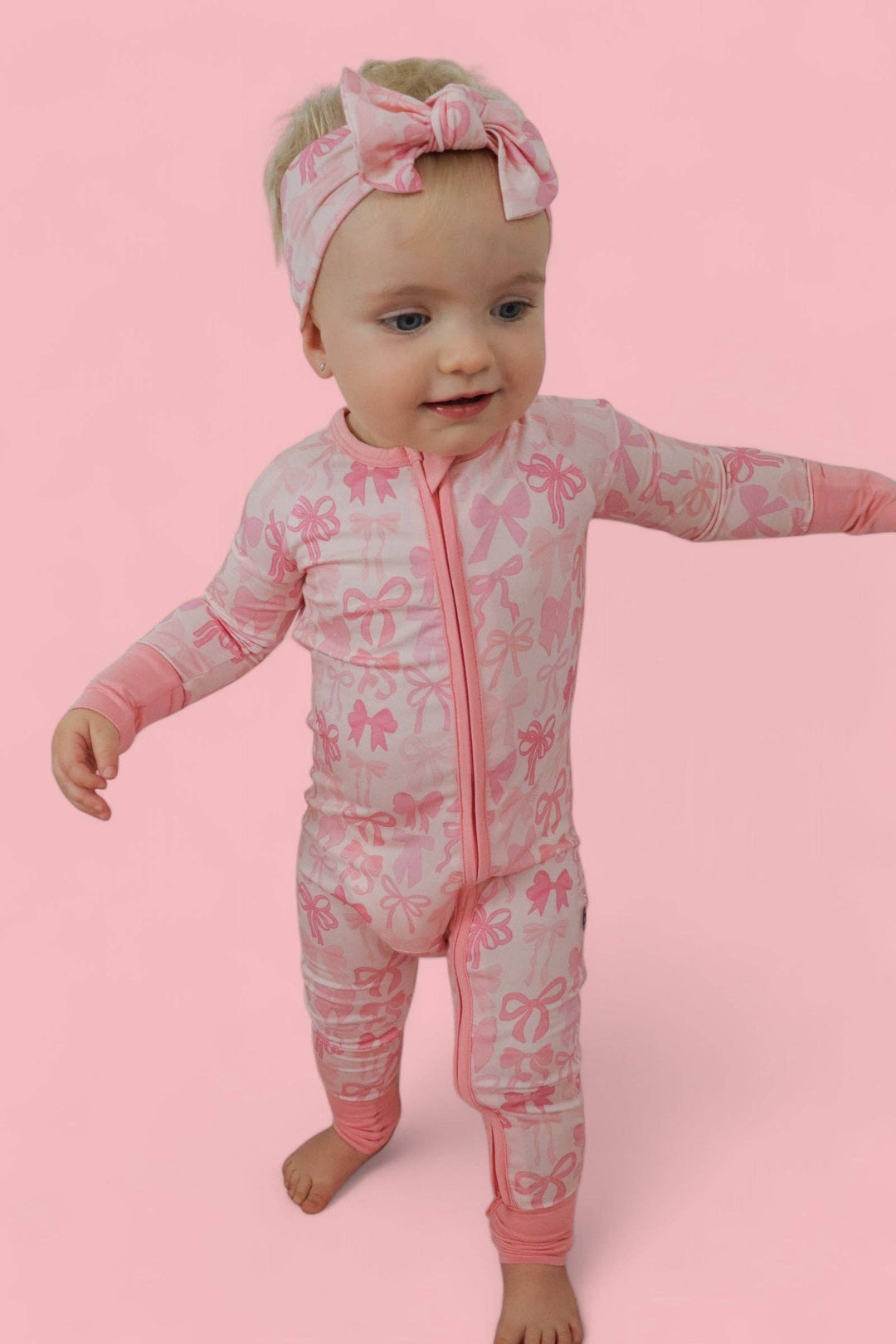 PRE-ORDER BLISSFUL BOWS DREAM ROMPER: 6-12M