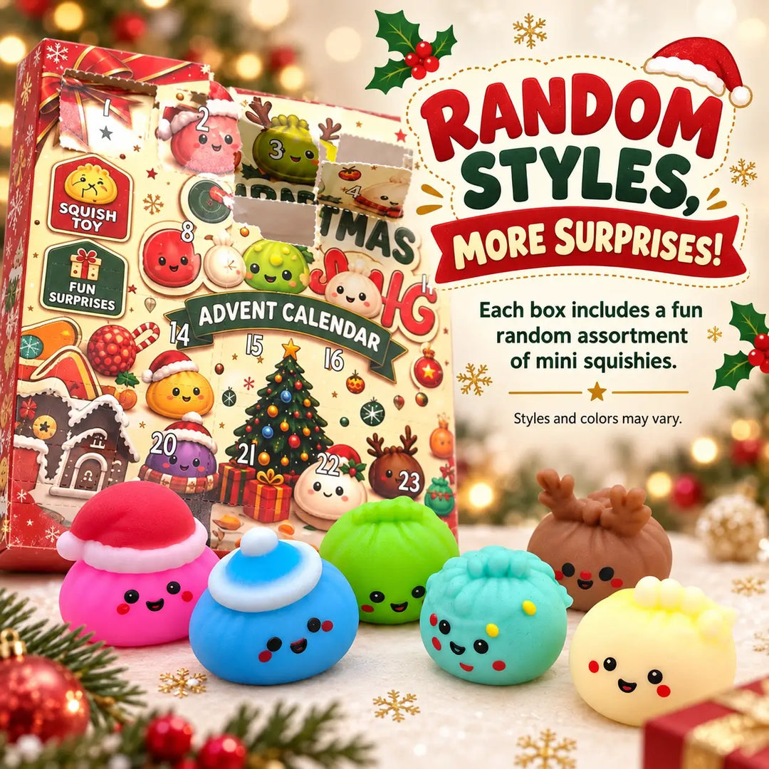 24 Day Christmas Emoji Squishy Dumpling Advent Calendar