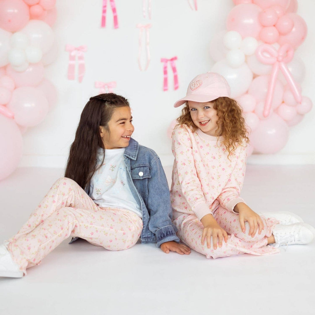 Pink Rose Flare Legging - Girls Clothes