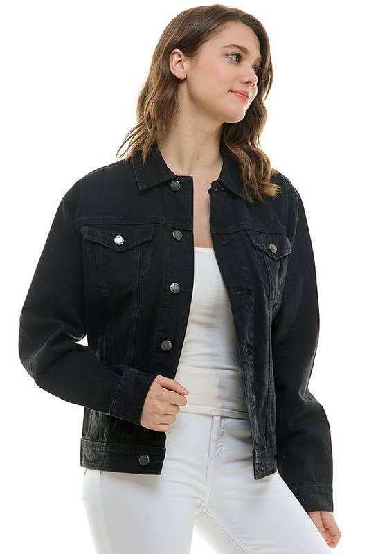 Boyfriend's Denim  jacket for the roomy and relaxed fit