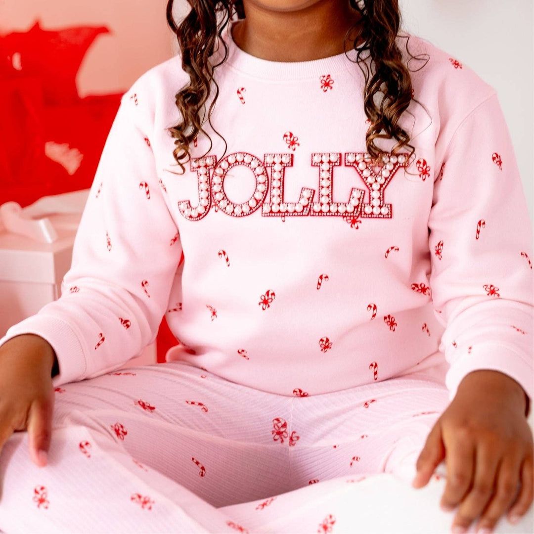 Candy Cane Christmas Flare Legging - Kids Clothing - Holiday