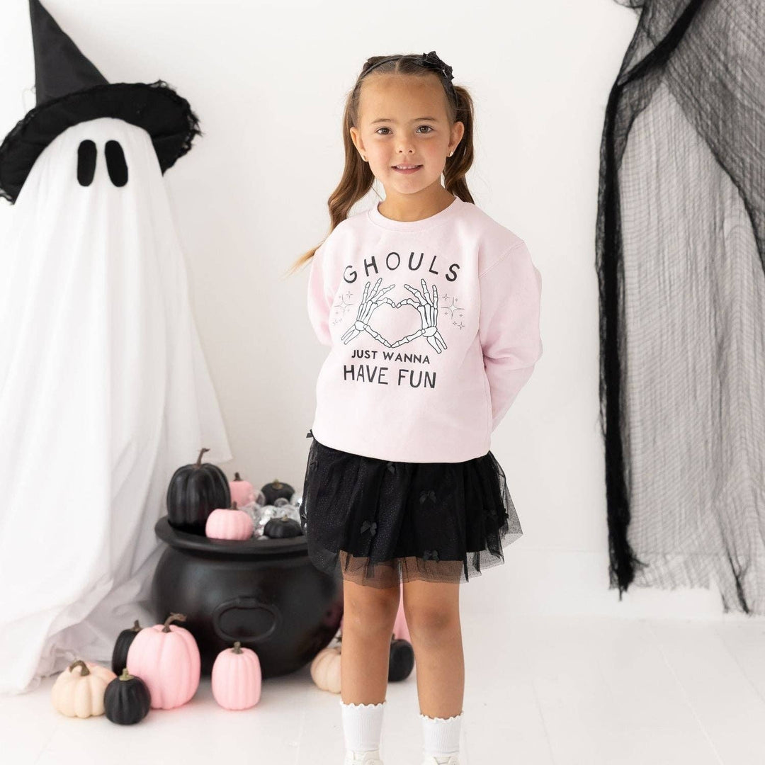 Ghouls Just Wanna Have Fun Halloween Sweatshirt - Kids