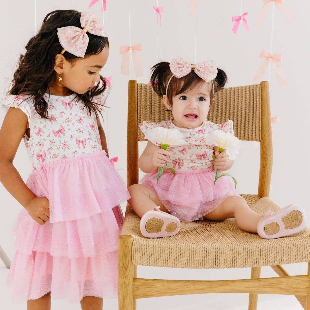 Ditsy Floral Short Sleeve Tutu Bodysuit - Baby Clothes: 12-18M