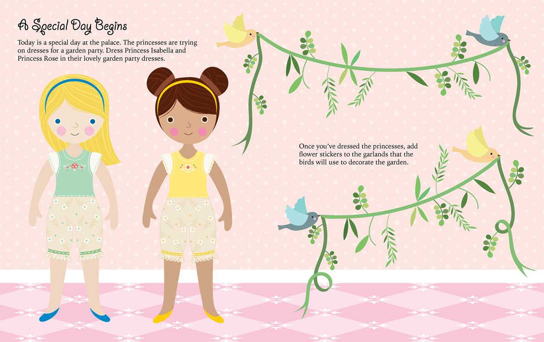 Princesses: Dress-Up Sticker Book by: Paperback; 24 pages / English