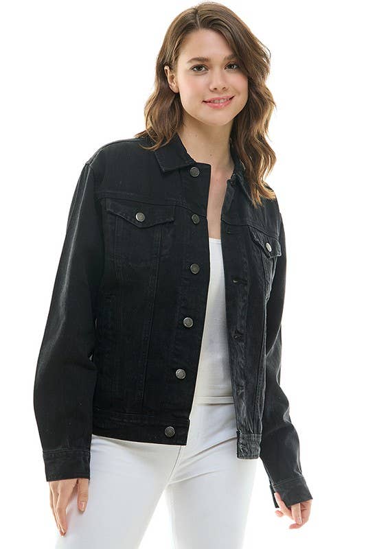 Boyfriend's Denim  jacket for the roomy and relaxed fit