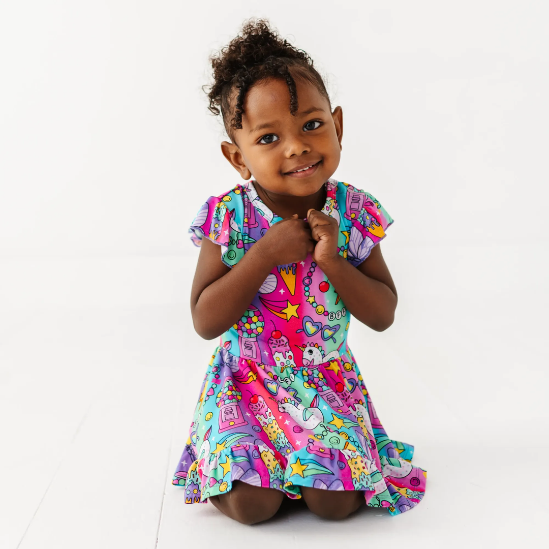 Rocket Lion Twirl Dress: 18-24