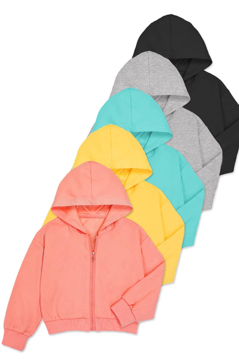 TFJ-3007T Toddler's  Knit Terry Zip-Up Hoodie