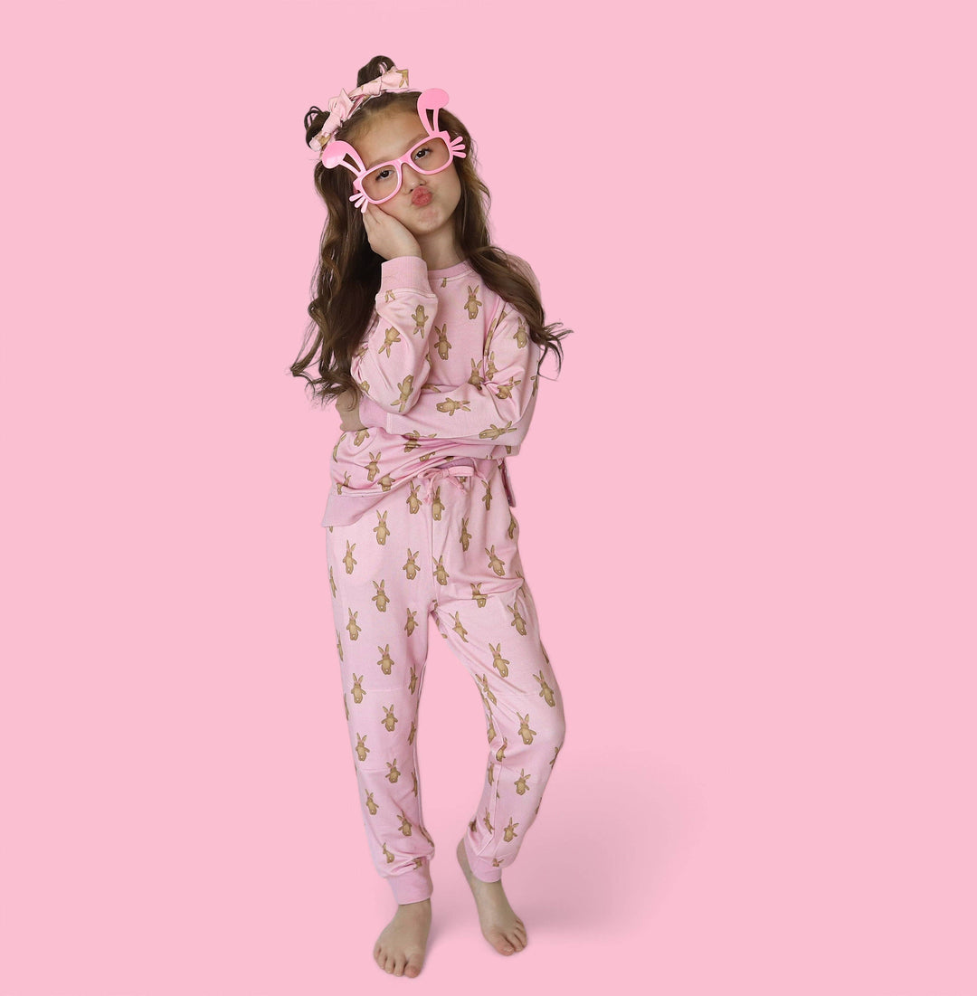 BLUSHIN' BUNNIES DREAM PULLOVER: 5/6T