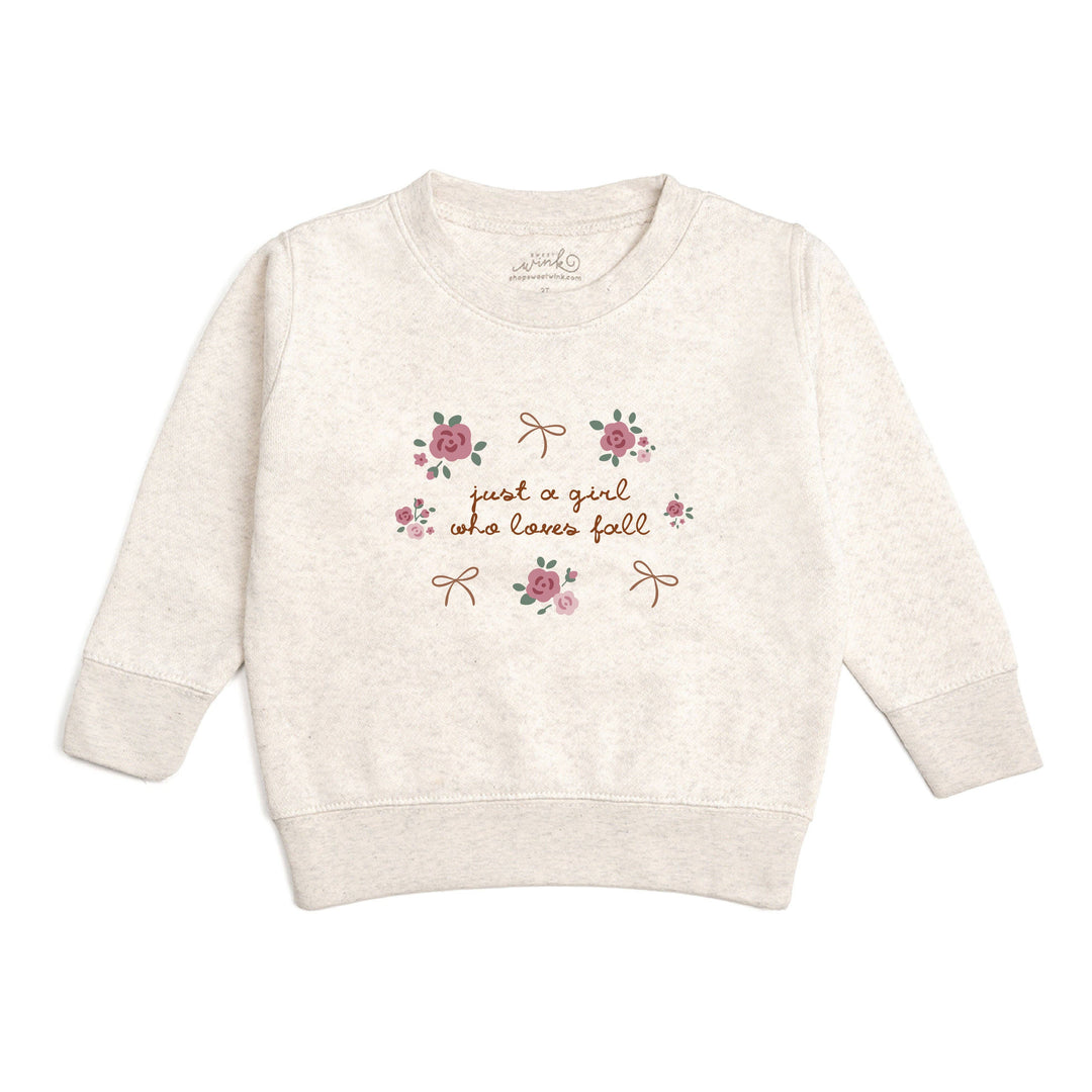 Just A Fall Girl Sweatshirt - Kids Clothing - Fall