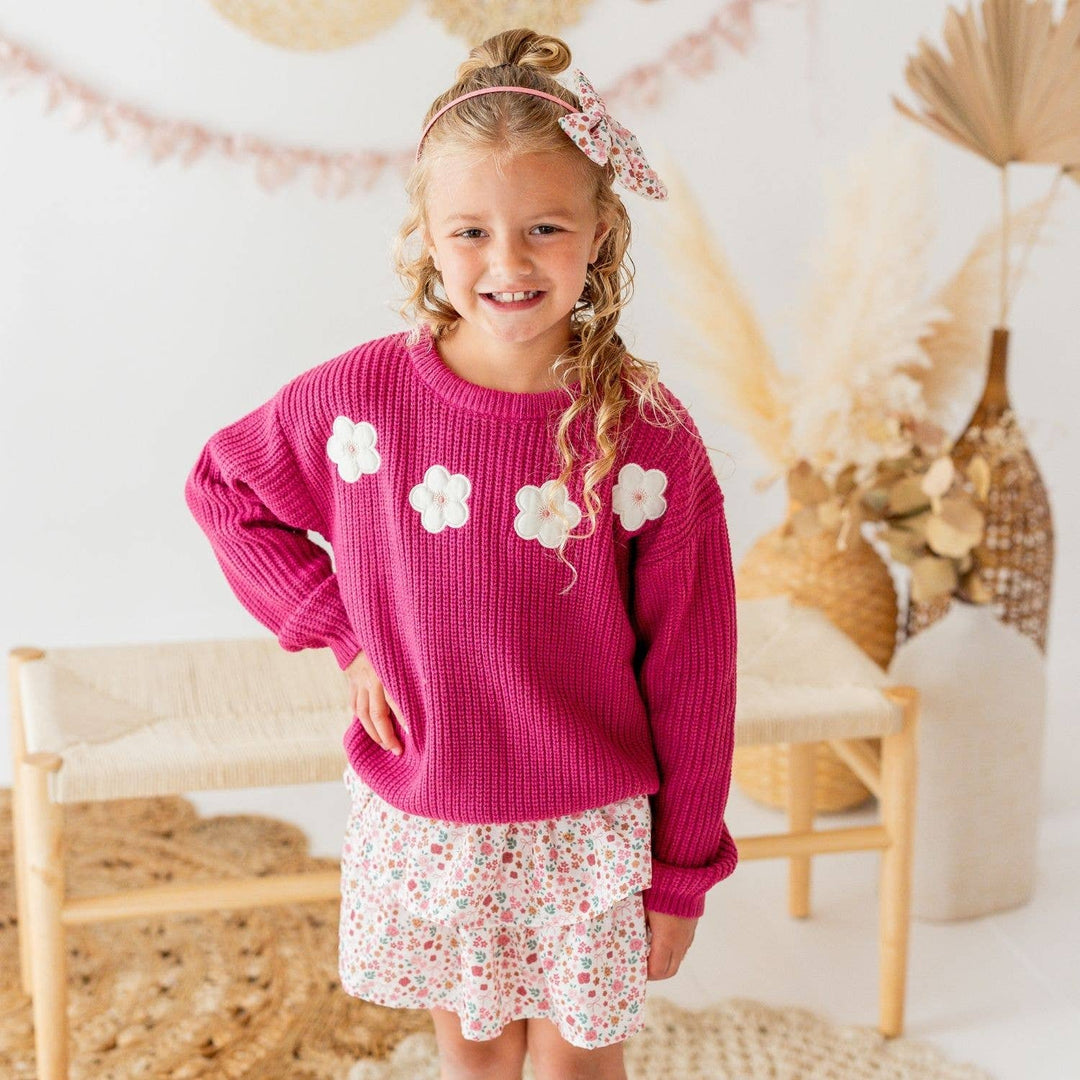 Berry Floral Skort - Kids Boutique Clothing - Fall