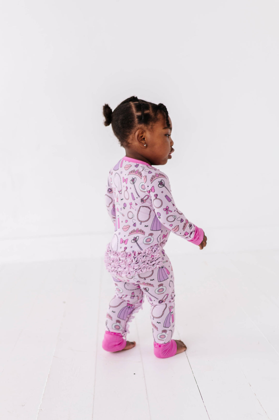 Sleeping Cutie Convertible Footies with Ruffle
