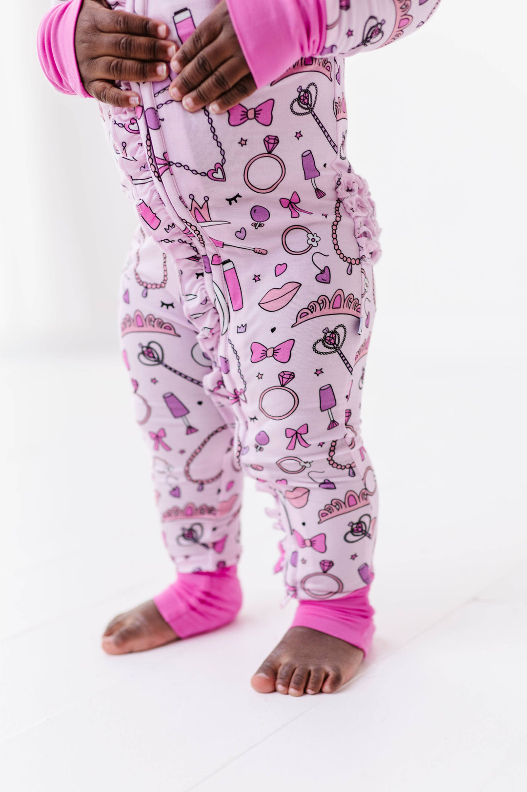 Sleeping Cutie Convertible Footies with Ruffle